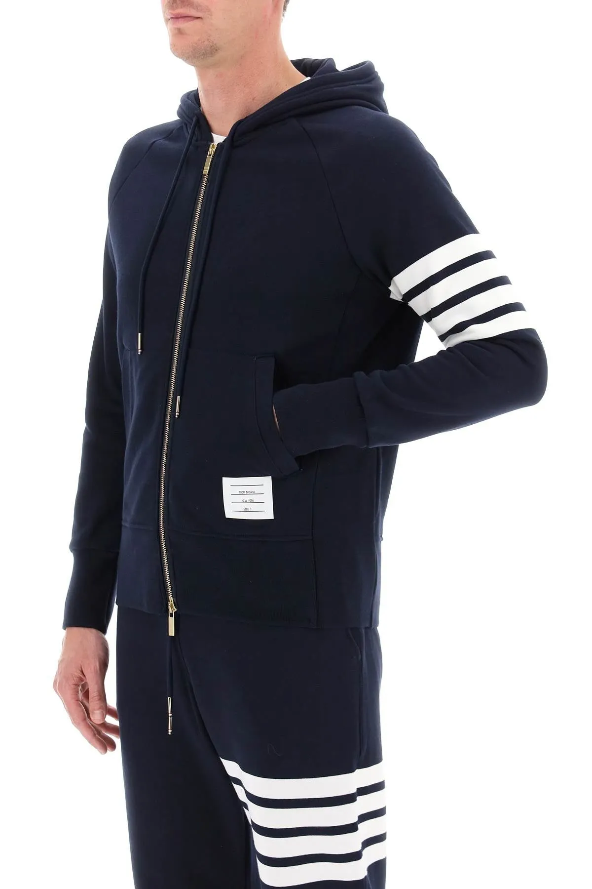 4-Bar Zip-up Hoodie
