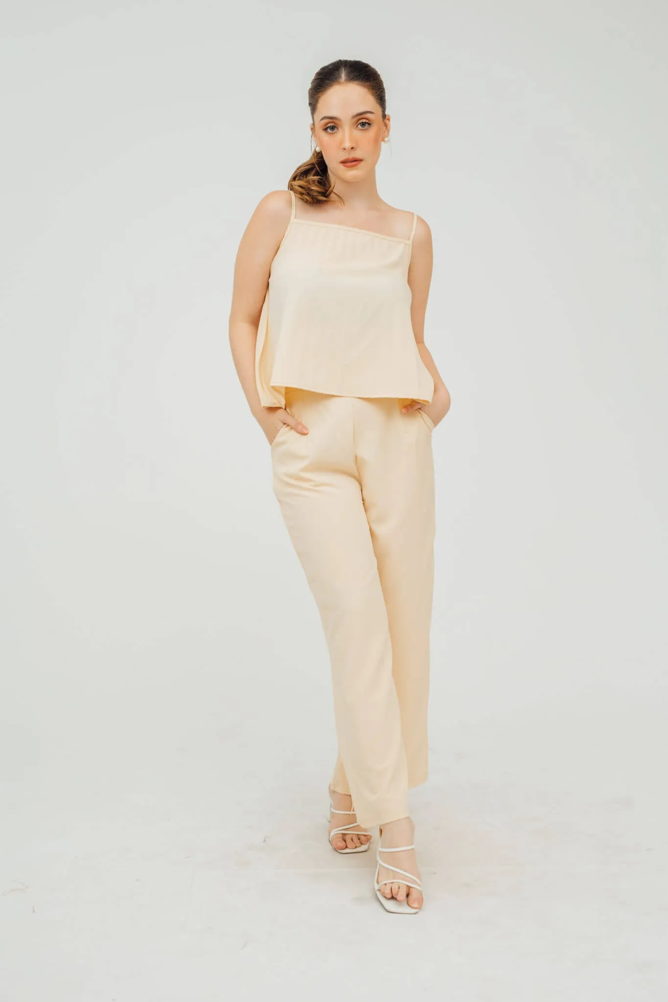 Celine Pleated Cami and Pants Coordinates