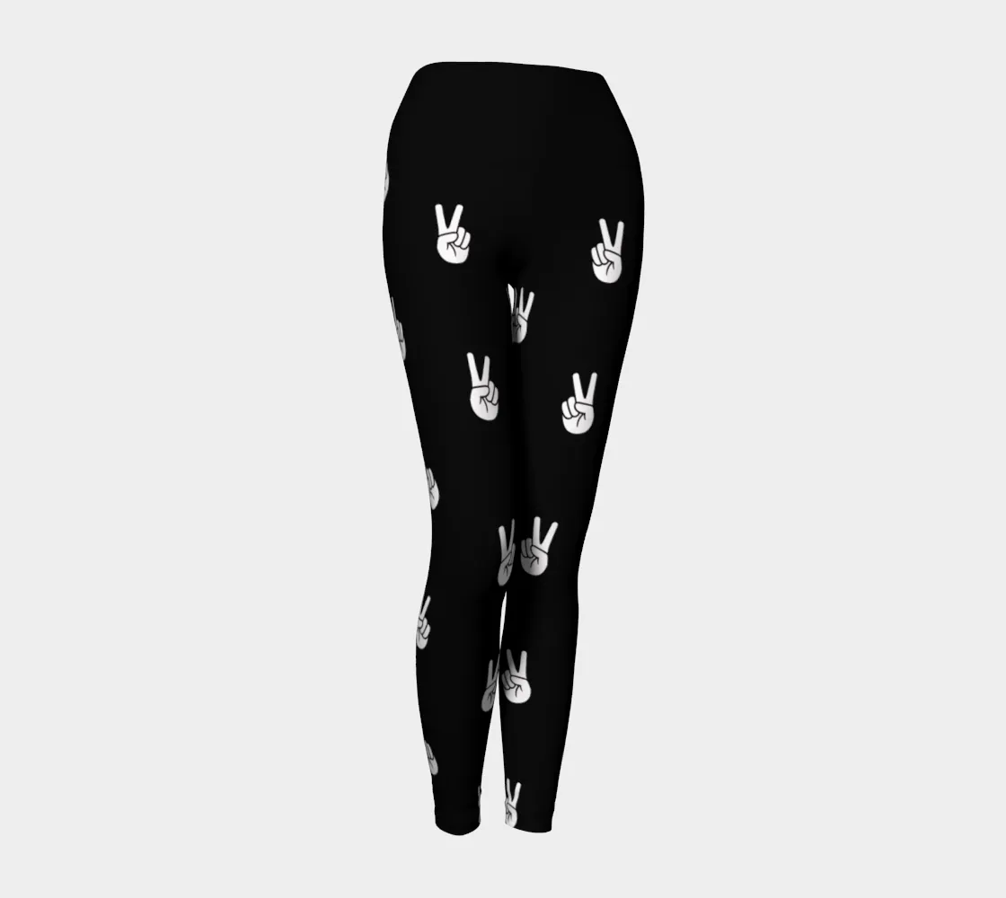 Peace Sign Yoga Leggings